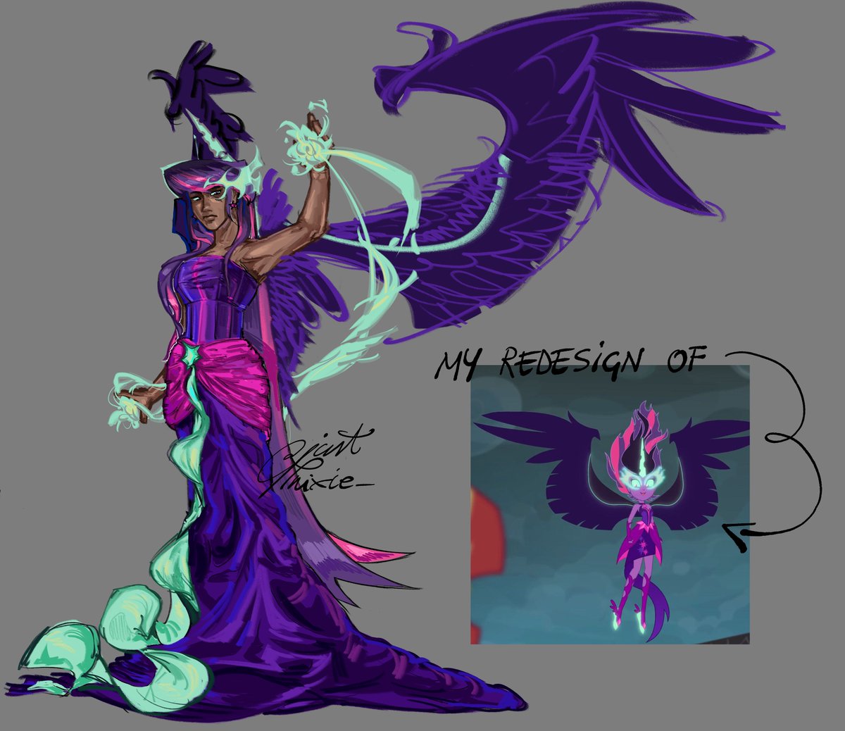 JustTrixie_'s tweet photo. Midnight sparkle redesign #twilightsparkle #mlp #fanart #artmootsㅤㅤㅤㅤ https://t.co/FSs73geHIC