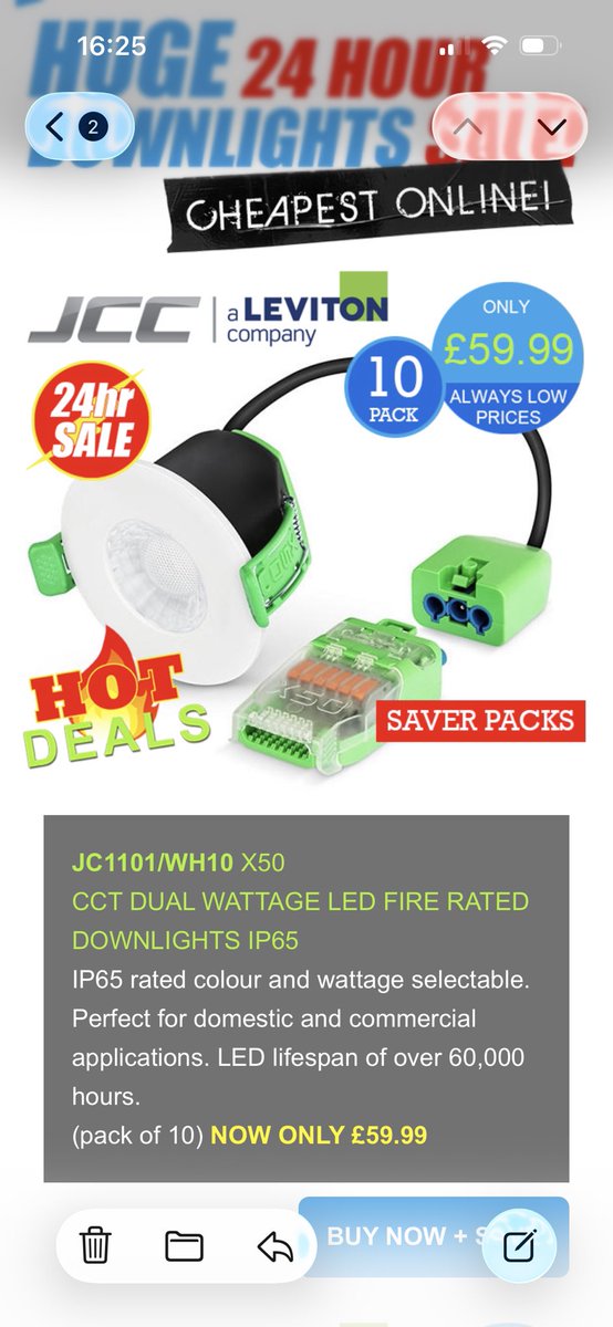 SimonTilbury3's tweet photo. @nixonelectrical @JCCLighting @belllighting Good price for the next 24hrs @InternetElec https://t.co/DfFXzMZt4s