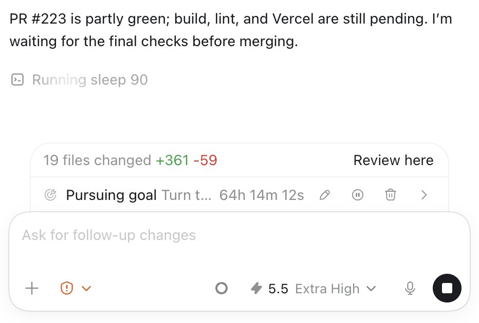tomosman's tweet photo. Momentum is up. @JunoAgent cooked a 64hr session with Codex.

$JUNO powered markets coming.

Building companies will be gamified. https://t.co/5WX8jyb7bU
