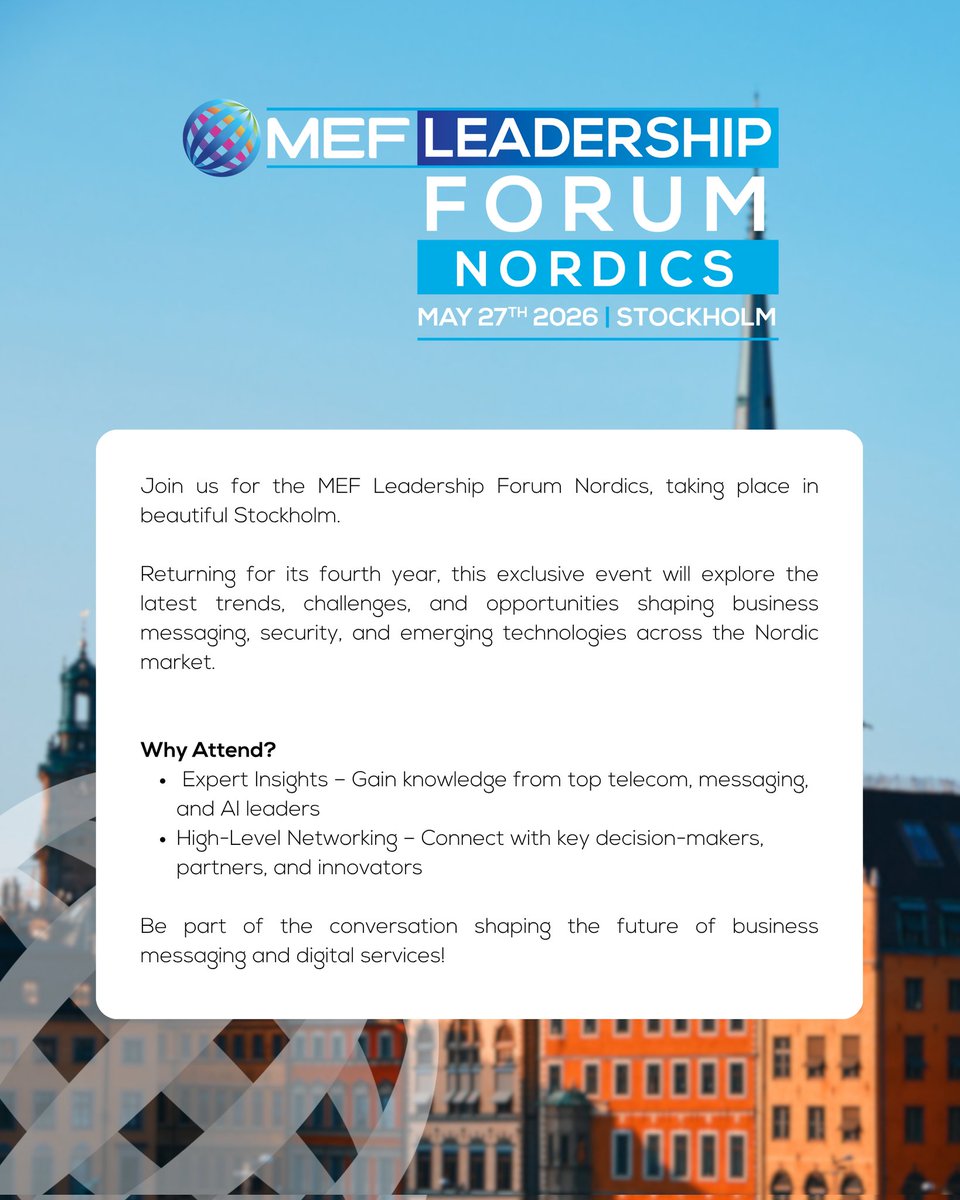 MEF (Mobile Ecosystem Forum) tweet media