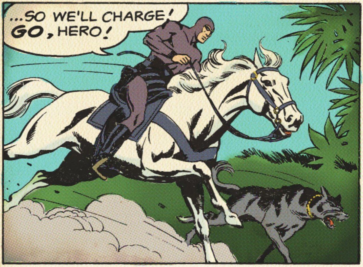 ThePhantomComic's tweet photo. The best companions around... Hero and Devil π #ThePhantomComics #TheGhostWhoWalks https://t.co/O7U1J2M0wU