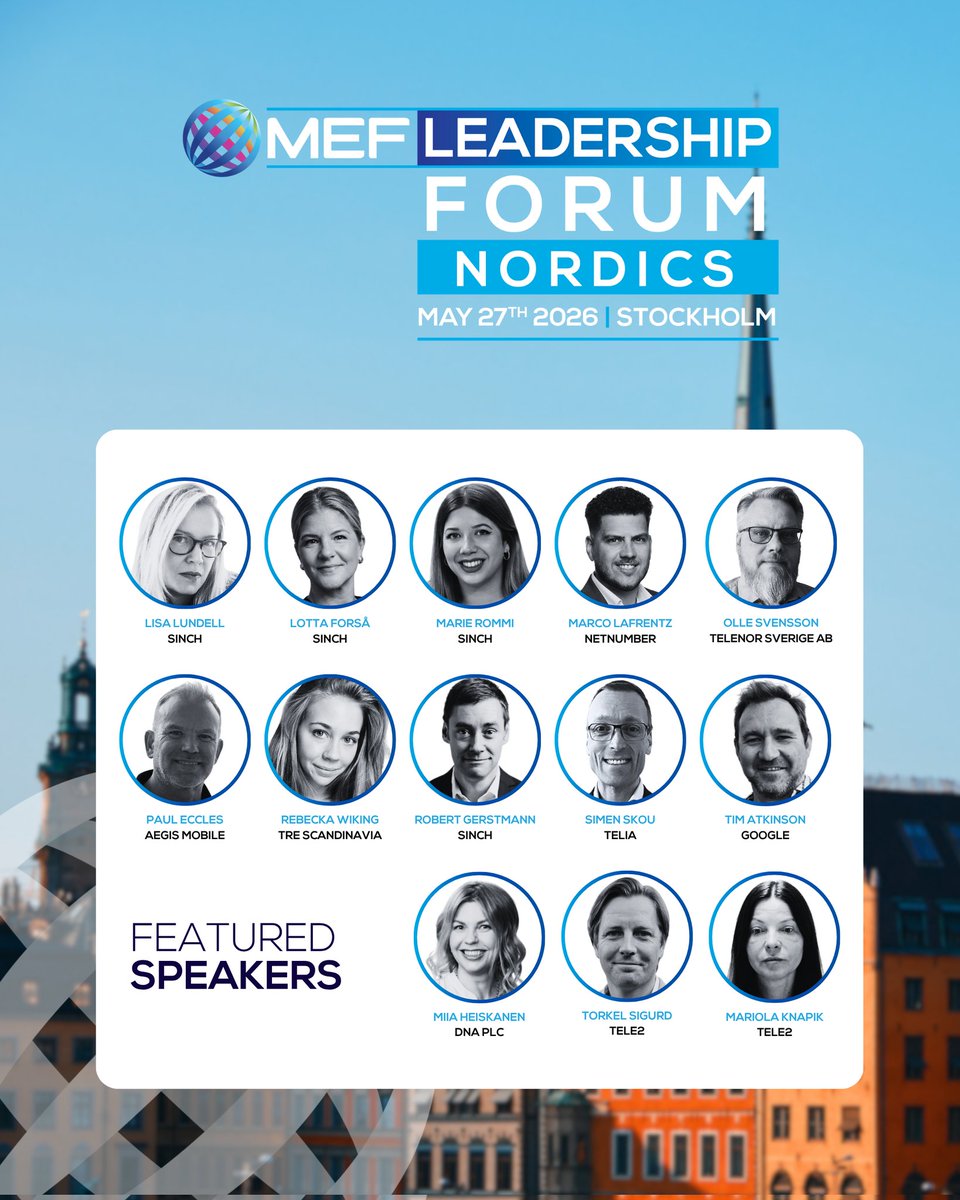 MEF (Mobile Ecosystem Forum) tweet media