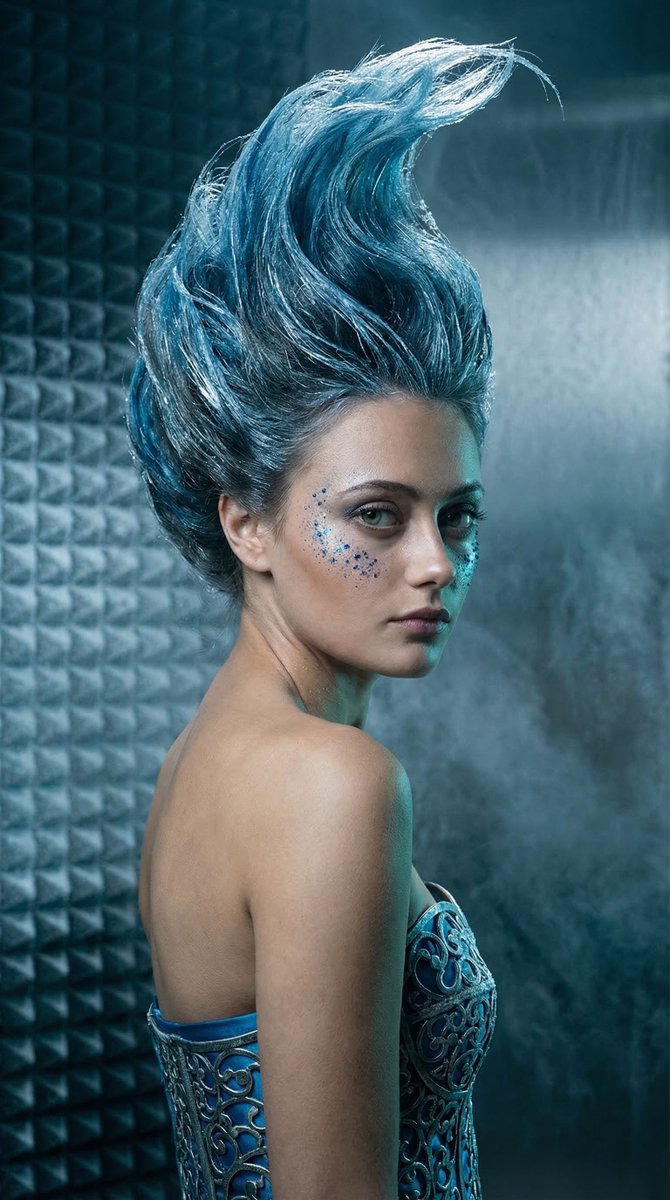 Cryogenic Surreal Editorial Portrait