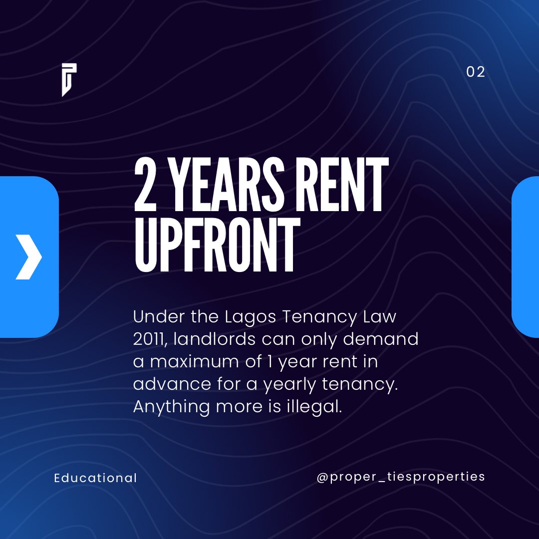 proPerrTies's tweet photo. Your landlord is not above the law. Know your rights before you sign anything. 🚨 Follow Proper Ties Properties for more Lagos real estate tips.
#LagosRealEstate #TenantRights #NigerianRealEstate #LagosApartment #ProperTiesProperties https://t.co/64G623BFll