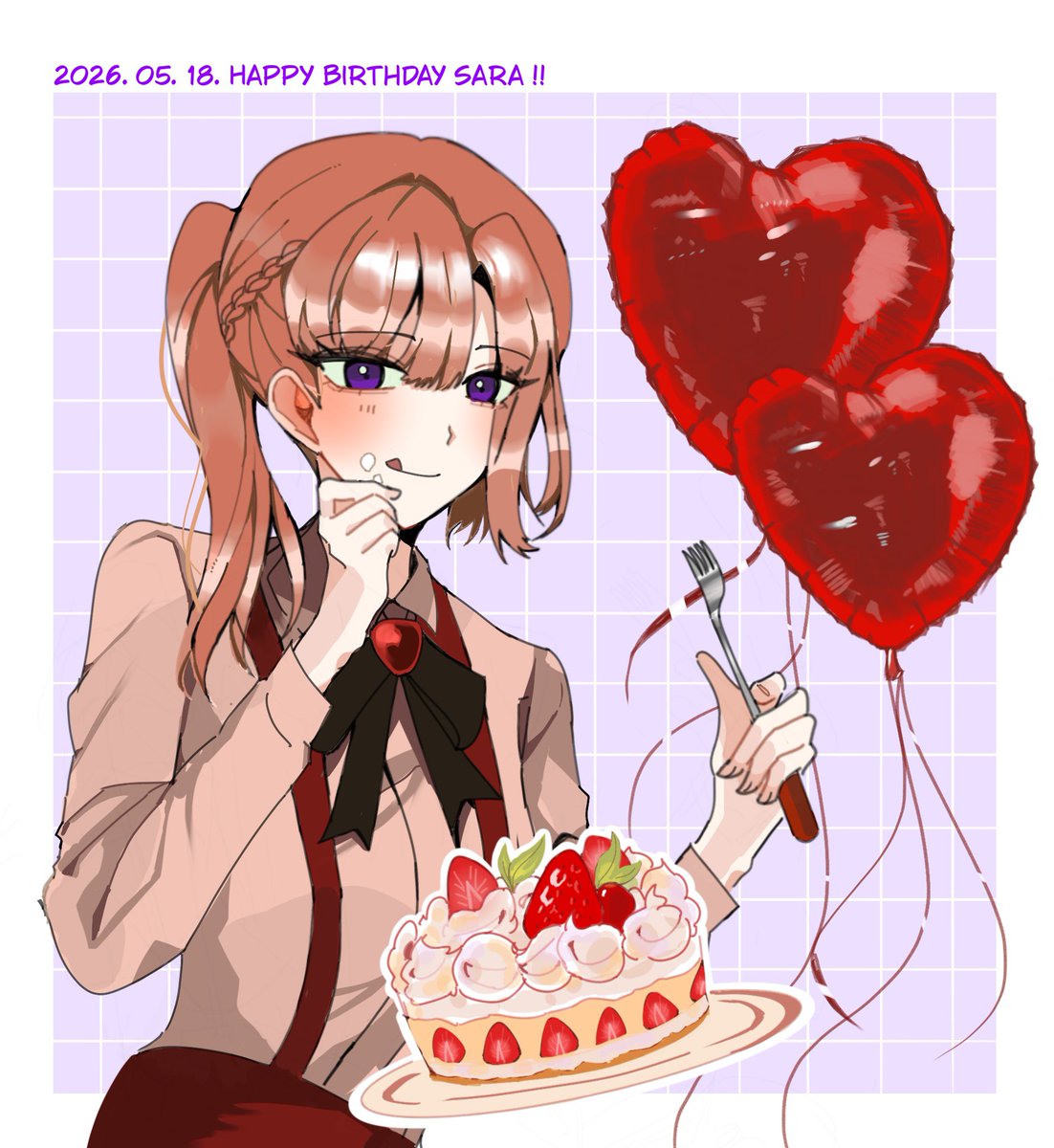 yeonsii00's tweet photo. #千堂院紗良誕生祭2026 
#千堂院紗良生誕祭2026
우리 사무라이걸 생일축하해~
늦어서 미안해💜😭 https://t.co/84eU6x74Lk