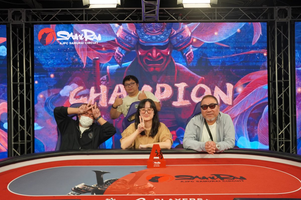 ajpc_ac's tweet photo. ■AJPC SAMURAI CIRCUIT TAIWAN                                                                    
Ramen turbo KO Bounty:$ 500                                                         
Final Table‼️                            

▼会場の様子を随時UP中 ▼
https://t.co/M0hkgAtuRr https://t.co/P6hqnrnwHn