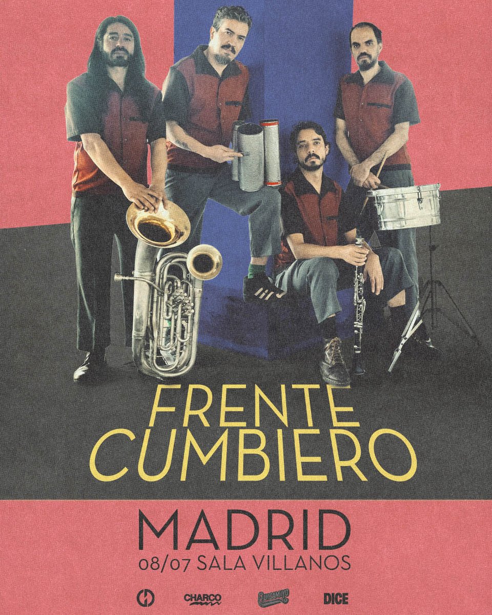 giradiscos's tweet photo. ¡Apunta la fecha!

@FrenteCumbiero 
Miércoles 8 de Julio
@salavillanos Madrid

🎫https://t.co/CmwJXAFgsD

Te lo traen Giradiscos, @GuacamayoTropic y @charcomusica https://t.co/rS5wx3DXuP