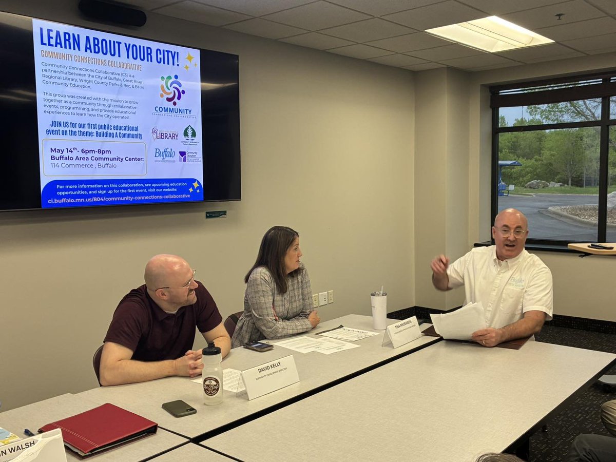 BuffaloMN's tweet photo. The first C3 Event- Meet Your Community- was full of insight, knowledge and helpful information! We hope you'll join us for our next session, June 11th at the Buffalo Public Library on this topic of "Buffalo Public Library &amp; BHM Community Education". Learn more on our website! https://t.co/TkrAmC31Nq
