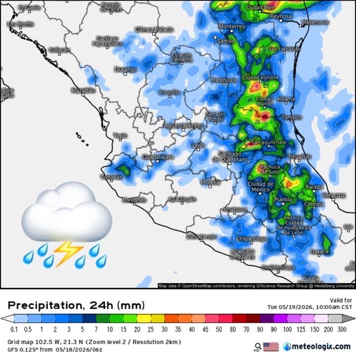 🍁🌧️Meteorología México🥶❄️ tweet media
