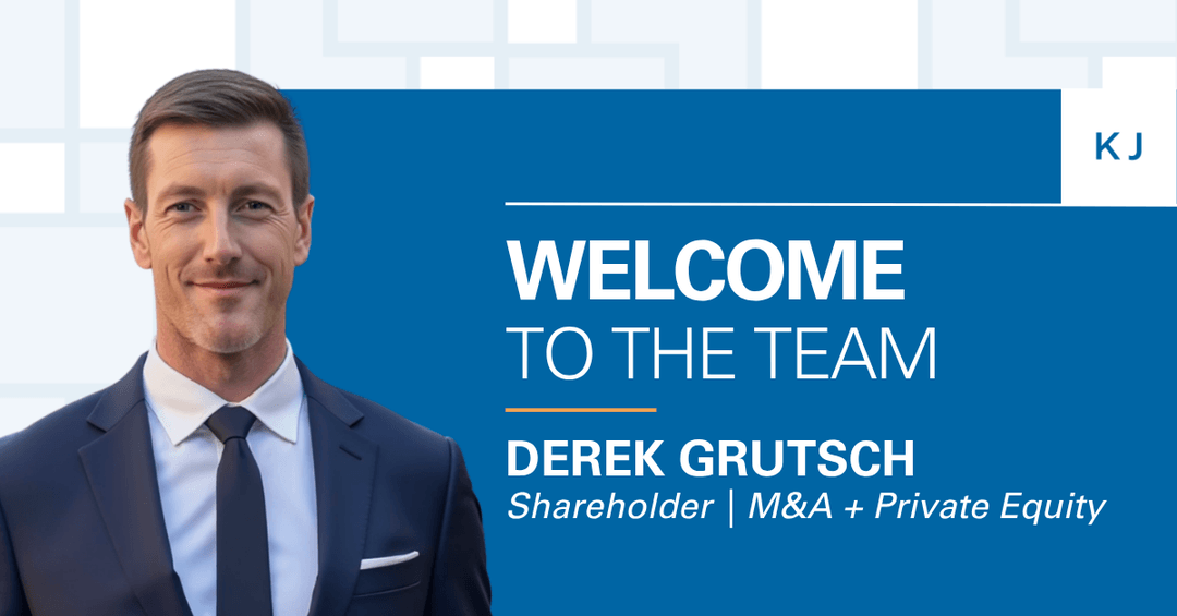 Dan_Weidner's tweet photo. This is another stellar addition to our team at #KoleyJessen. I am stoked to add Dereck's experience to our Firm.
https://t.co/L10SyD2WzR https://t.co/3ntCgYTyqP