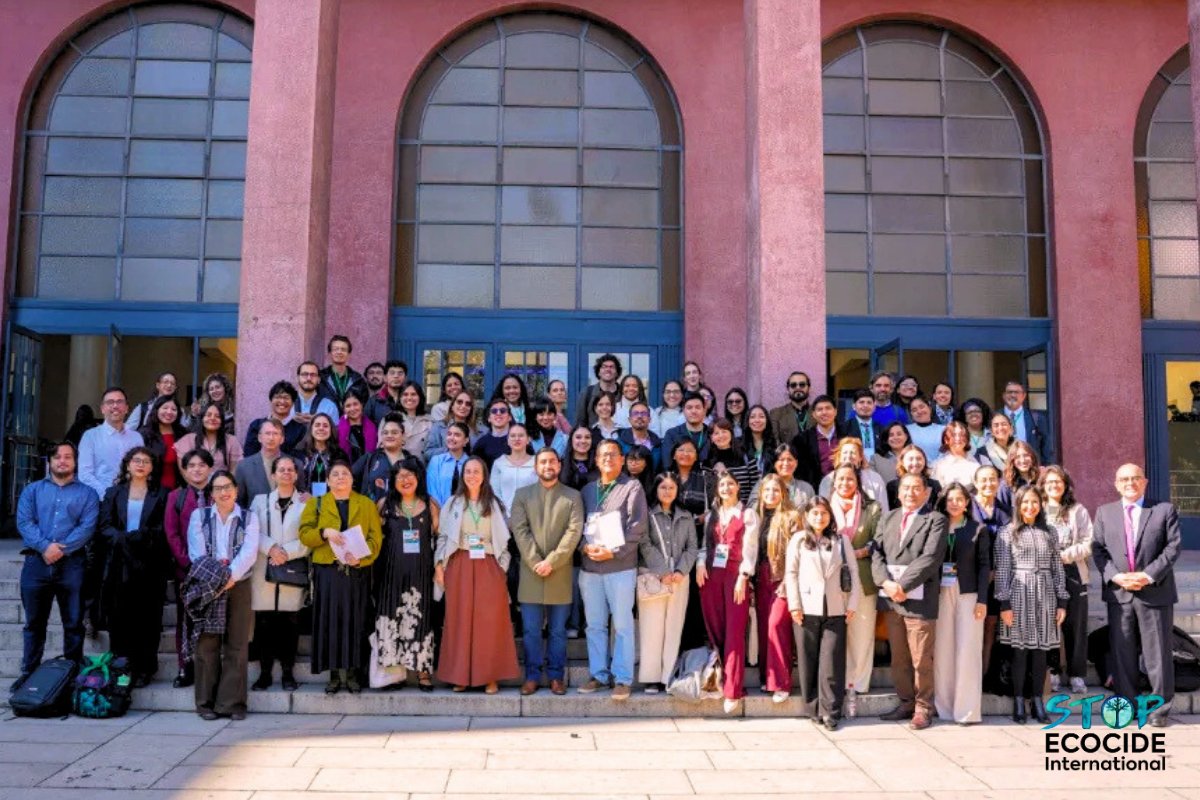 EcocideLaw's tweet photo. Discussing a proposed model #ecocidelaw during the 5th Meeting of the Alliance of Latin American and Caribbean Environmental Legal Clinics recently at @uchile !

Progress toward criminalising #ecocide in Latin America is building rapidly: https://t.co/zxVbVlgjBn

#StopEcocide https://t.co/2zZwVj6JKP