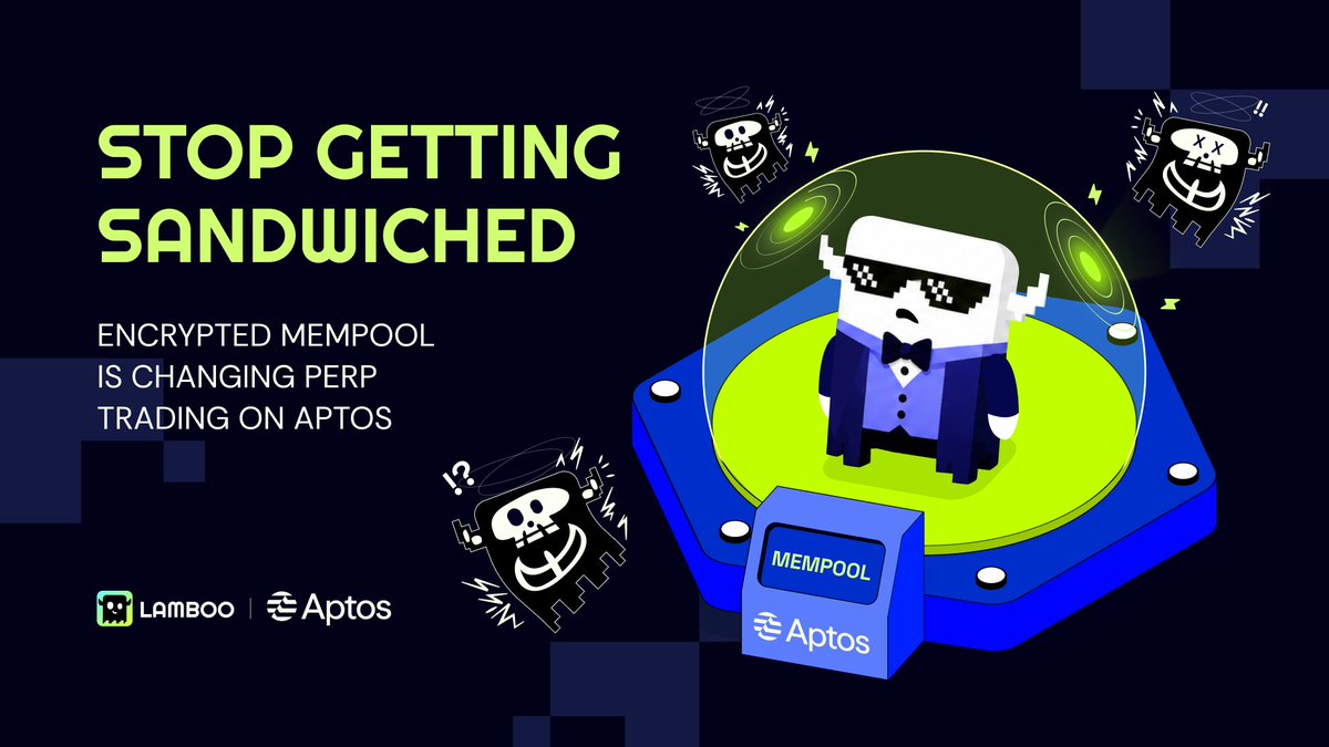 Lamboo_fi's tweet photo. Perp trading on @Aptos is finally fixing its biggest flaw 🔥

Opening a 20–50x position just to get sandwiched by MEV bots?

Yeah - less of that now 👇 https://t.co/sC2CRvv5P2