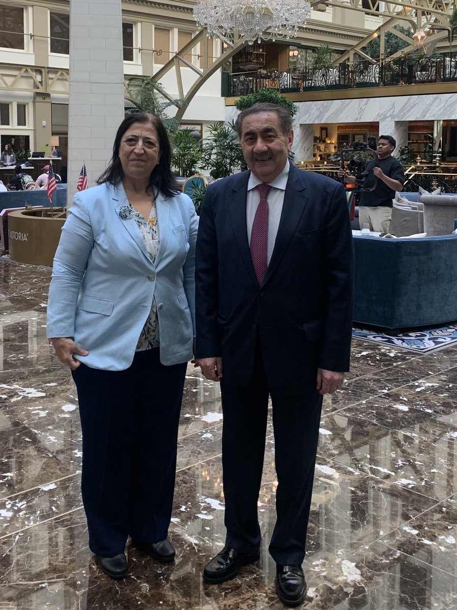 sinam56's tweet photo. It was my pleasure to meet with the honorable @HoshyarZebari, former Iraqi Deputy Prime Minister, Finance Minister, and Foreign Minister, to discuss the challenges and opportunities of Syria and Iraq, and the shared concerns of our region’s people. https://t.co/WDE2QZ7UgE