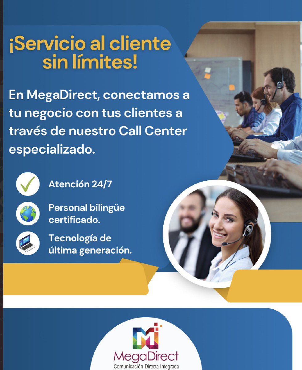 Mega_Direct_of's tweet photo. El #servicio al #cliente incluye acciones como ofrecer sugerencias de productos, solucionar #problemas y quejas o responder a preguntas generales. #Megadirect https://t.co/fqrtLmNucj
