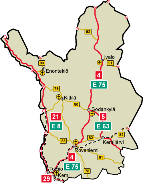 Jateu's tweet photo. @108Der @GabFluffy Less than 10k  Sámi people live in Finland with most being near northern part of lapland (ivalo and up). Rovaniemi has 66k and Kemi/Tornio both ~20k.  So you can see the density is not at the level that there's need for higways. The only Highway being between Kemi and Tornio. https://t.co/8eFP2e7hMY