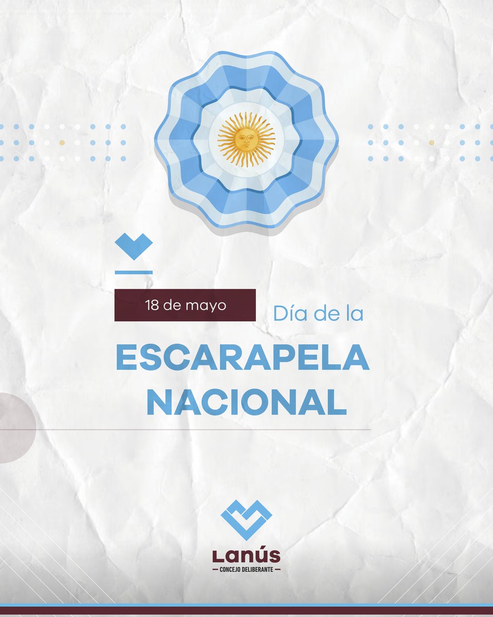 hcdlanus's tweet photo. 🇦🇷 Día de la Escarapela Nacional 

Celebramos en el día de la fecha un nuevo aniversario de la creación de la Escarapela Nacional, un símbolo Patrio por excelencia de nuestro pueblo.

#HCDLanús 🏛 https://t.co/jT3IGhJSSQ