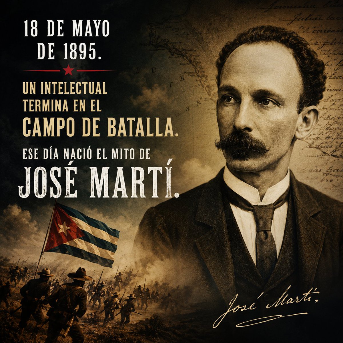 elfilipoficial's tweet photo. No murió escribiendo.
Murió peleando.
Por eso la historia convirtió a José Martí en símbolo.
#JoséMartí #18DeMayo #Historia #Cuba #Efemérides #Latinoamérica #HistoriaLatina #UnDíaComoHoy #Pensamiento #Libertad #elfilip https://t.co/kNovGqPBGQ