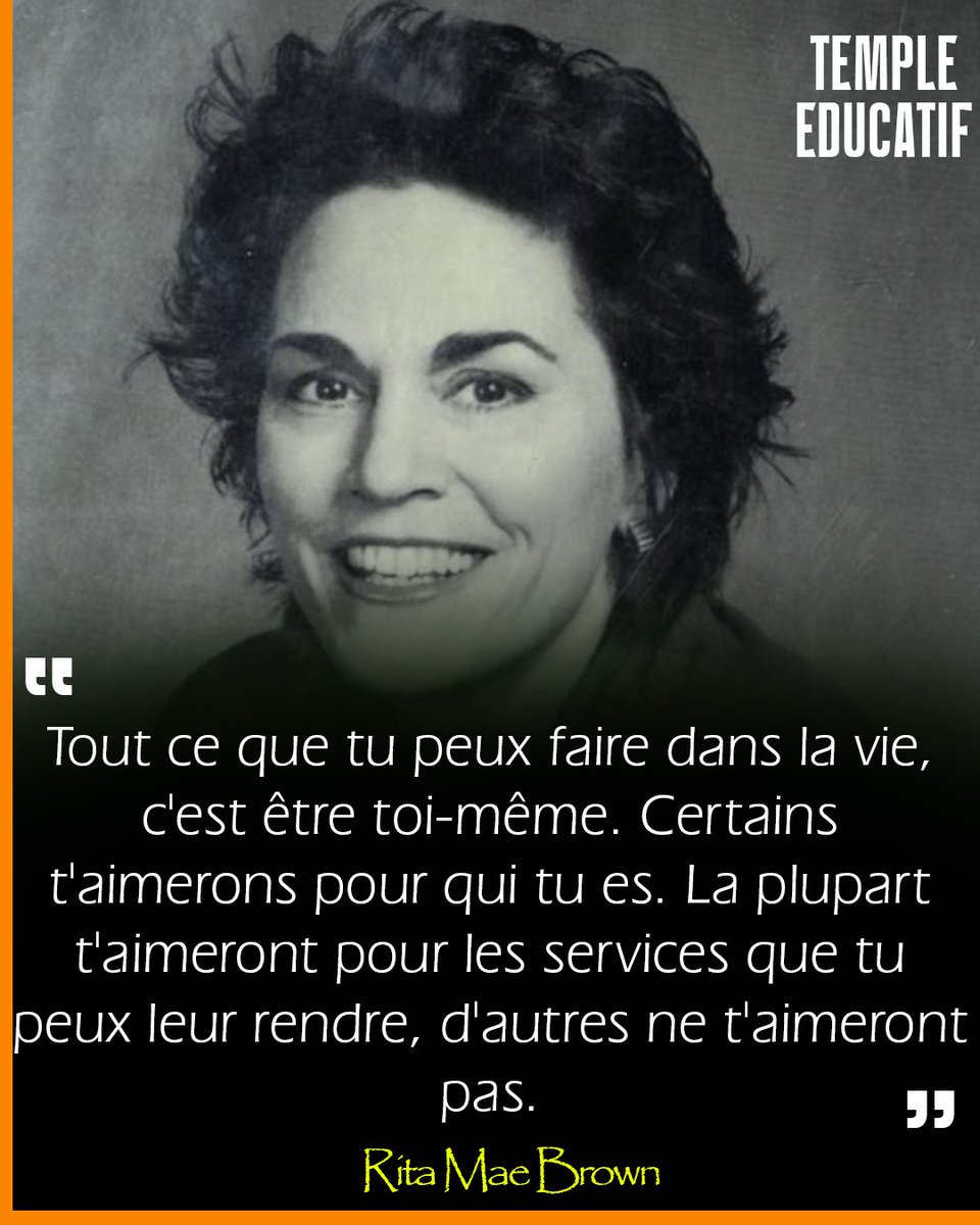templeducatif's tweet photo. Citation - Rita Mae Brown... https://t.co/xZvuClcZpL