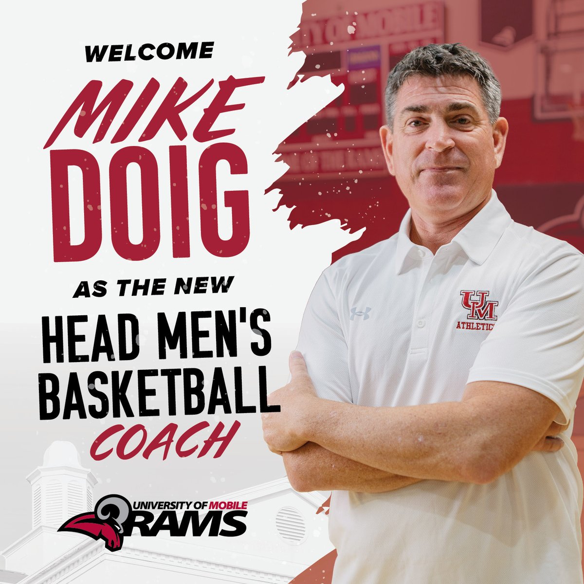 univofmobile's tweet photo. The University of Mobile has named veteran basketball coach Mike Doig from Pepperdine University as the new men’s head basketball coach. Doig has over three decades of experience at every level of collegiate athletics. 

Read more: https://t.co/1l5XMZMmsp

#UniversityOfMobile https://t.co/pmzhdGBeA7