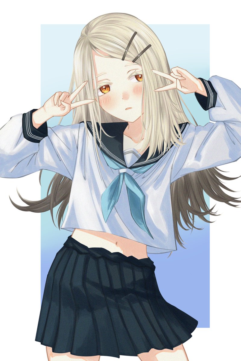 saohahu's tweet photo. 昔ラフで放置してた篠澤広さんを描きました！！
後から頭のヘアバンド忘れに気づきました！！！！！！！
#学マス
#篠澤広 https://t.co/rXebzbQIH3