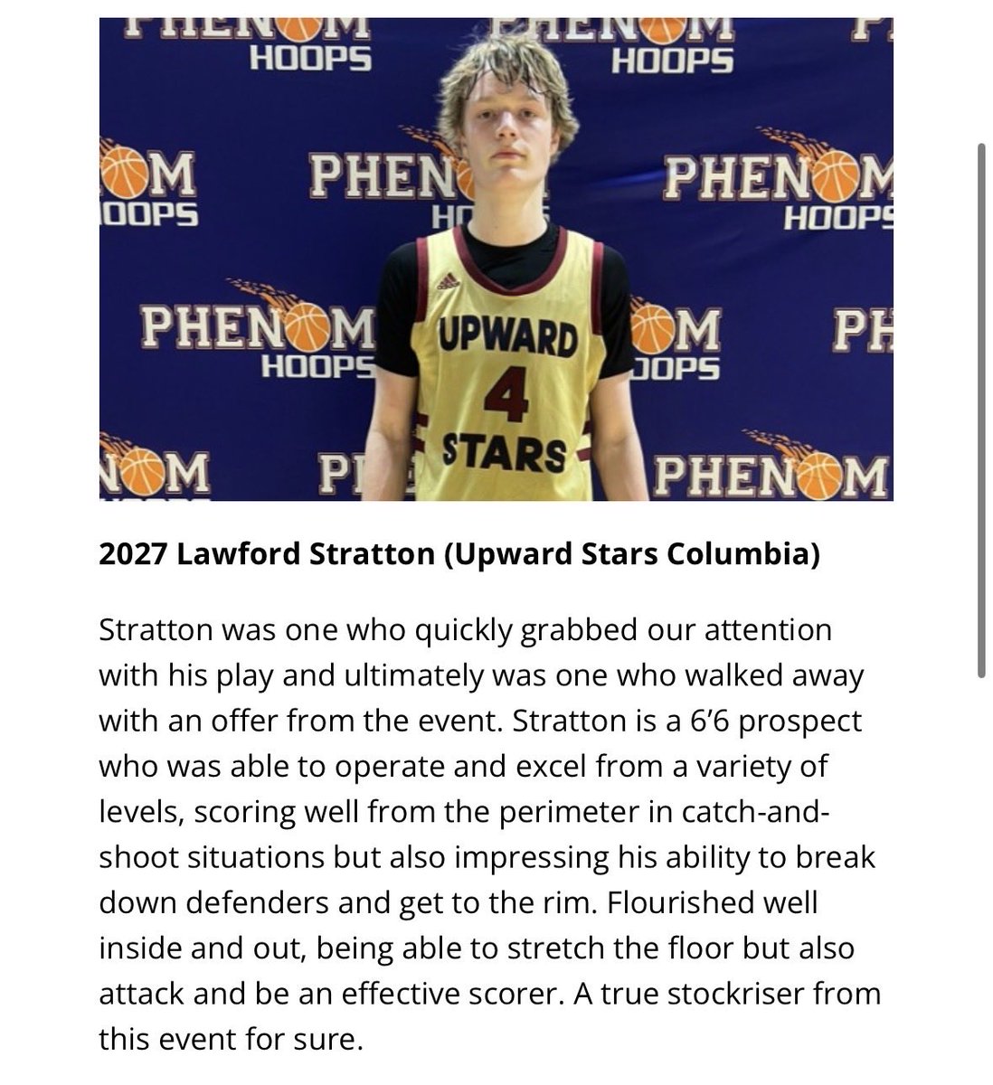 UpwardStarsCola's tweet photo. 6’6 2027 Wing @FordStratton08 had a strong showing last weekend during #PhenomRockHillLive 

@POBScout @Swanny1973 @PrepHoopsSC @SavageHoopsSC https://t.co/HORXxTb2dn
