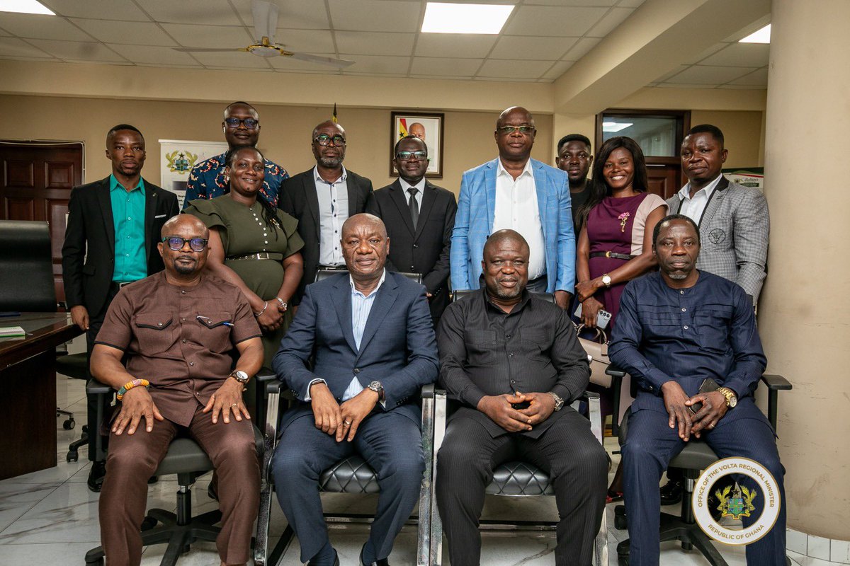 jamesgunu1's tweet photo. I received the Controller and Accountant-General of Ghana, Mr. Kwasi Agyei, and his delegation during their working visit to the Volta Region.

Mr. Agyei briefed me on a number of reforms being implemented by the Controller and Accountant-General’s Department to strengthen transparency, accountability, and efficiency in public financial management. These include the linking of pension and payroll databases with the National Identification Authority (NIA) and Births and Deaths Registry systems to eliminate ghost names, as well as the phased withdrawal of manual cheques in favour of electronic payments.

He also shared plans for decentralised and localised recruitment to create employment opportunities for qualified people within the regions.

I commended the Controller and Accountant-General for these reforms and encouraged staff of the department to support their successful implementation. I also welcomed the localised recruitment initiative, which will provide more opportunities for qualified residents in the Volta Region.