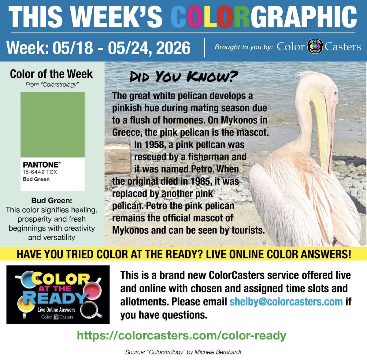 ColorCasters's tweet photo. It's a new week and a new ColorGraphic! Guess what inspired this one? (Photo taken by Jim @raffel) https://t.co/ruUHf3MQaN