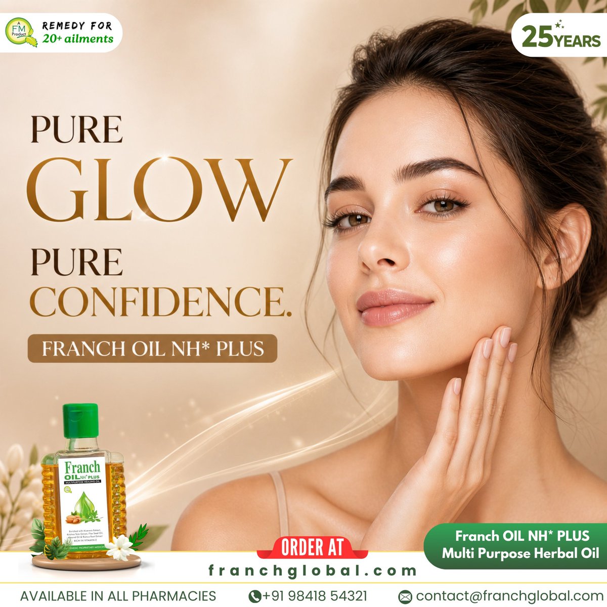 FranchTweets's tweet photo. The perfect blend of natural care and effortless beauty. 🌸 Keep your skin soft, healthy, and luminous every single day.

​🛒 Order: https://t.co/prTHHCWUOG

​#HairCareRoutine #HairFallSolution #SummerHairCare #HelmetHair #HairGrowth https://t.co/oXGgrNBFvv