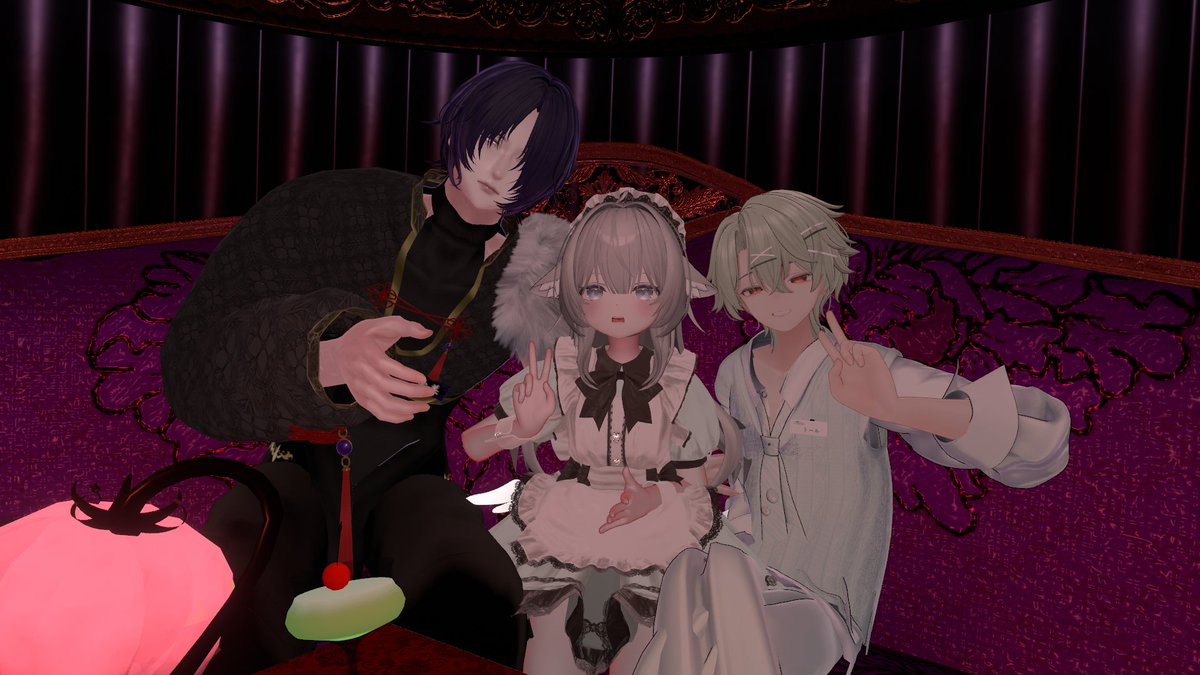 3chanVRC's tweet photo. #ふあときしっく
BokuToxicさんと花醉楼さんどっちも行ってみたかったのでめちゃくちゃ嬉しかった～～～💕最高のおもてなしありがとうございます～🦋めろめろ https://t.co/C0syqUqgoG