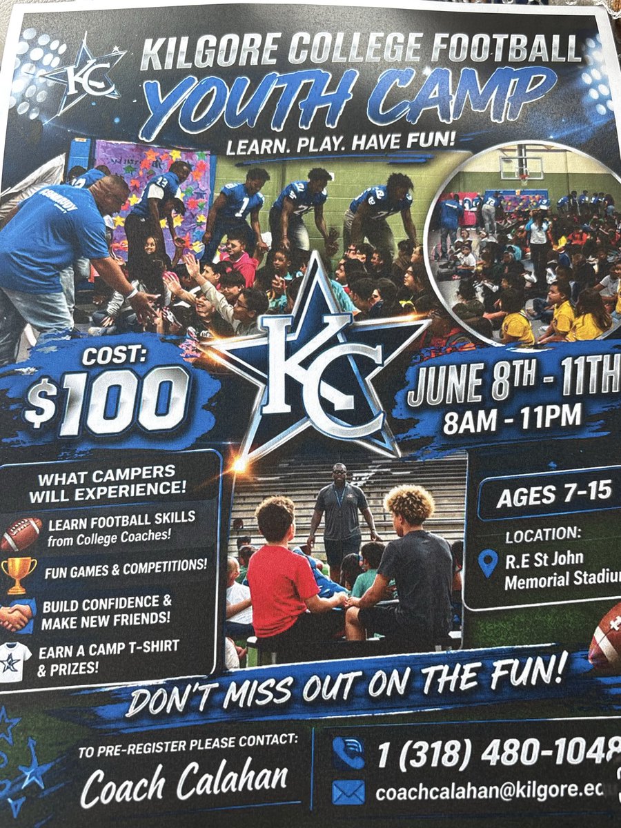 Tre_Calahan's tweet photo. Come bring your children, nephews, cousins or mentee. It’s a wonderful experience for these kids to learn a lot about the game of football &amp; how to be a great teammate. It’s more to it than the X’s and O’s. Life skills, life lessons. But main thing being better than you came. https://t.co/33ju6xzZsg