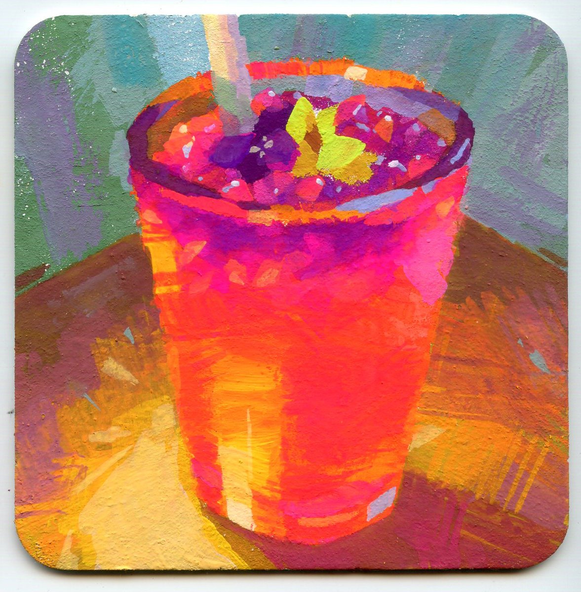 lemonikate's tweet photo. This is 3 out of 7 coasters I'll be selling at this year's Salut!11 coaster show @nucleusportland from June 7 to July 2, 2026.

#gouachepainting
#bonekettle https://t.co/yqTSXfpYmu