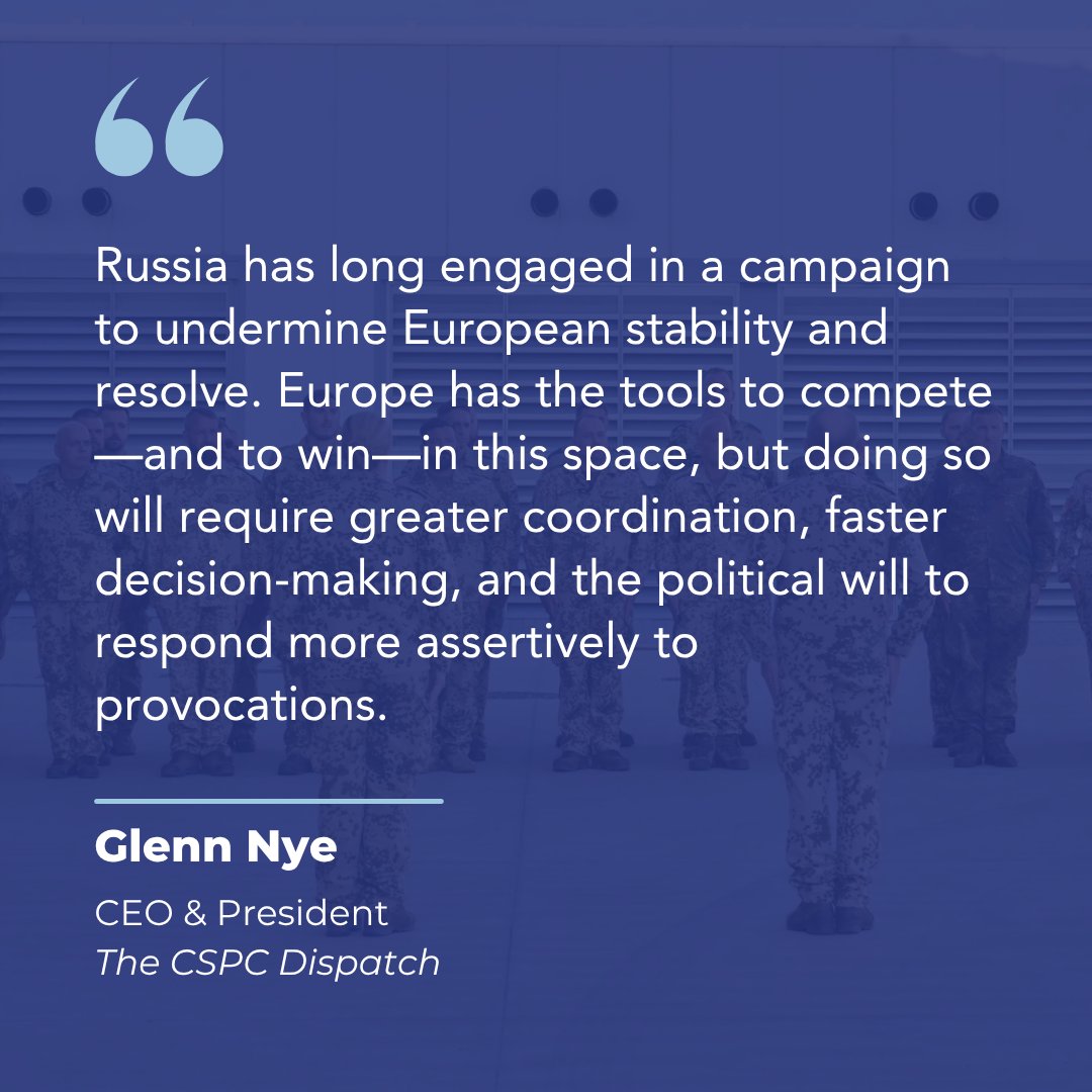 CSPC_DC's tweet photo. In the latest CSPC Dispatch, @GlennNye examines why Germany may hold the key to Europe’s future security posture amid rising Russian aggression. As the United States shifts its focus, the stakes for European security continue to grow. Read here: https://t.co/b5Wj7odtEA https://t.co/6C96FQ5vqd