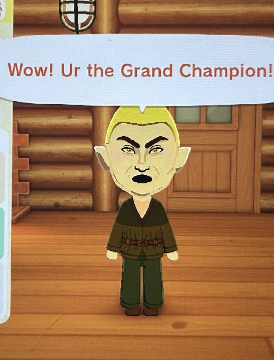 BalgruufTweets's tweet photo. plz help he keeps following my Dragonborn Mii around nonstop and I can tell it’s really pissing him off https://t.co/HtGbOoJils