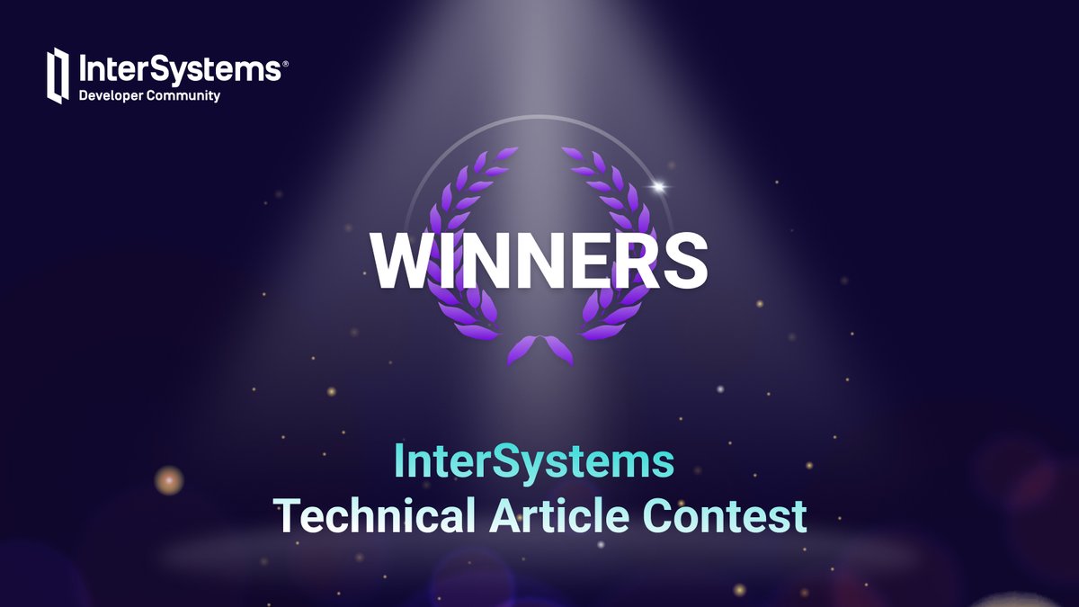 InterSystemsDev's tweet photo. 🏆 Winners of the InterSystems Technical Article Contest 2026 🏆
From AI and interoperability to analytics and best practices, this year’s submissions showcased incredible talent across the Developer Community.
🥳 Greet the winners: https://t.co/GqJd5lRPbz https://t.co/K84fHmYFo5