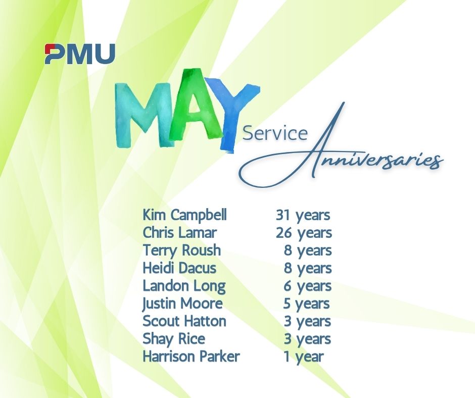 PMUtilities's tweet photo. 🎉Celebrating May Service Anniversaries!🎉
We're thrilled to honor our amazing team members who collectively bring 9️⃣1️⃣ years of dedication and expertise to our organization. Each plays an important role we couldn't be more grateful for their hard work. https://t.co/OJzKy2SF0c