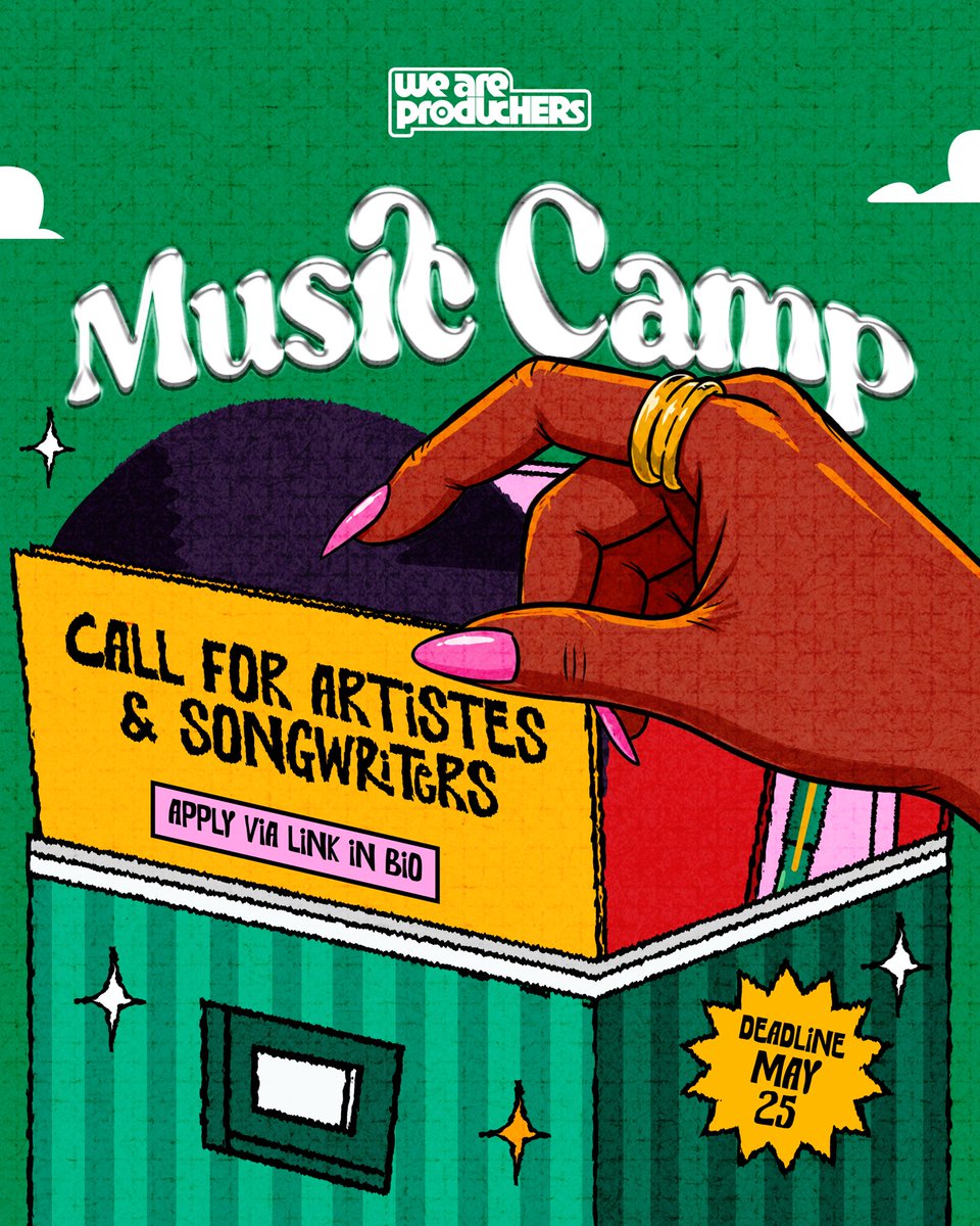 weareproduchers's tweet photo. Join us at the WeareproducHERs Music Camp and collaborate with talented female producers from our community💗

Click the link below to apply
Deadline: 25th May
#WeareproducHERs https://t.co/ALFhbhLdqO