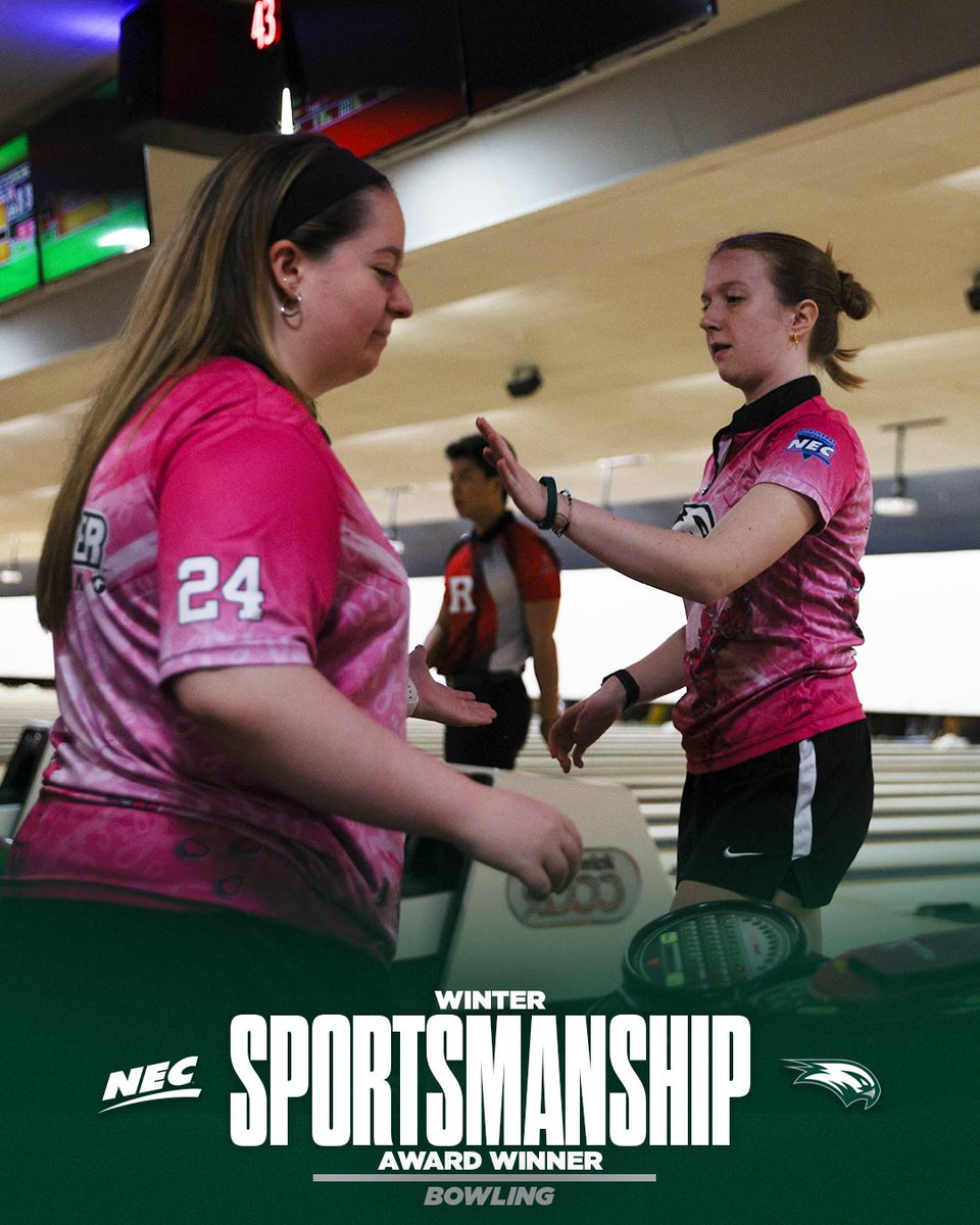 Wagner_Bowling's tweet photo. Representing Wagner well 👏

The Seahawks have won the NEC Sportsmanship award for the winter season.

#KnockEmDown | #NECBOWL https://t.co/r3TgaDemjU