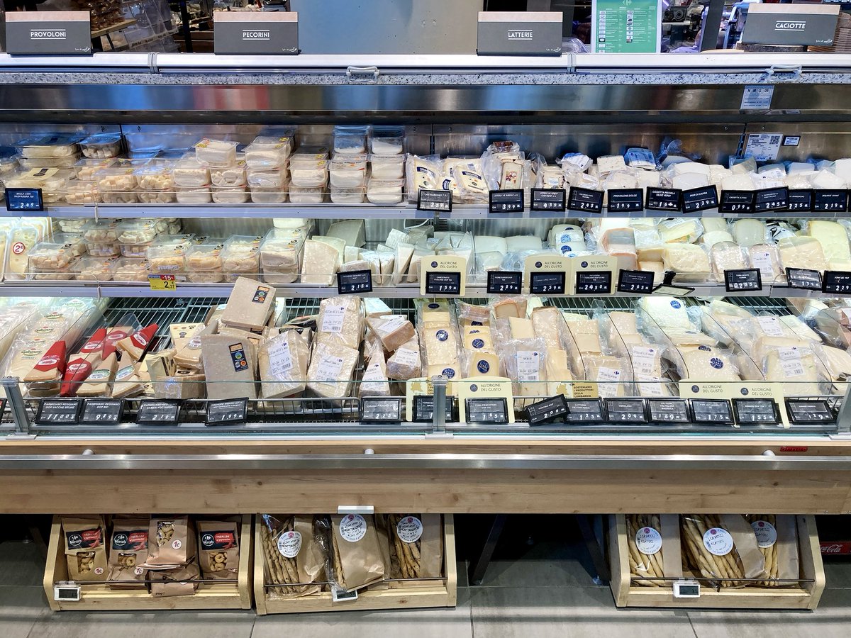whatsontheshel1's tweet photo. Refrigerated display case filled with various cheeses in a supermarket
https://t.co/TovOthwDRm
#Provolone #Pecorino #Latterie #Caciotte #ParmigianoReggiano #GranaPadano #Gorgonzola #Ricotta #Mozzarella #HardCheese #SemiHardCheese #GoatCheese #SheepCheese #ItalianCheese https://t.co/Am9Q0aQz06