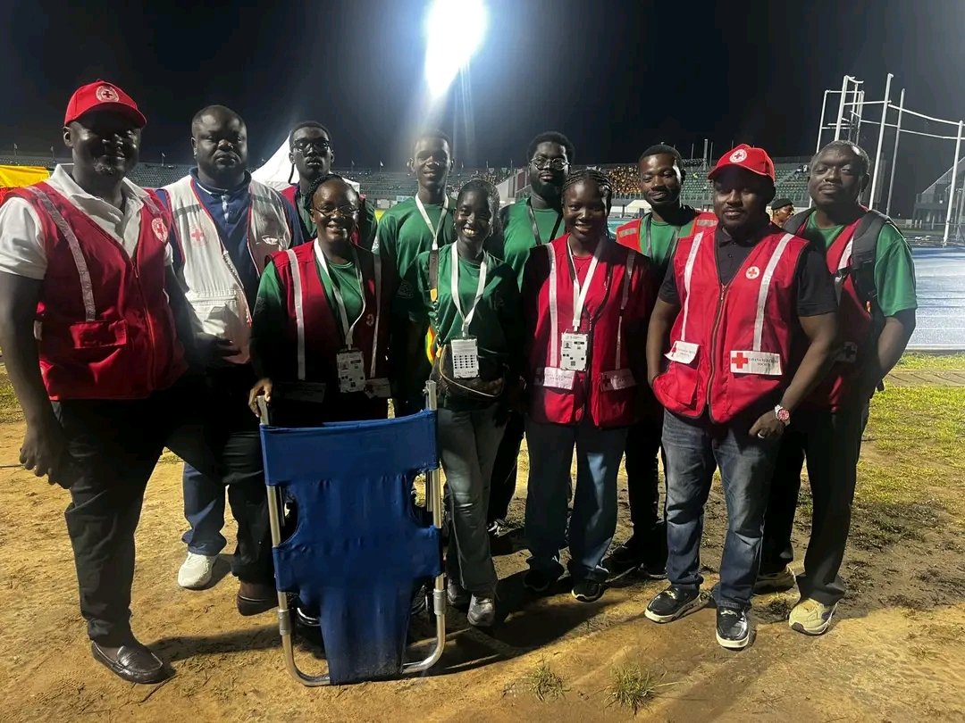 ghanaredcross's tweet photo. Duty called, and our team answered. The GRCS successfully provided round-the-clock first aid &amp; emergency services at the 24th CAA African Senior Athletics Championship
@ifrc
@IFRC_DREF
@IFRCAfrica 
@ICRC_Africa 
@ICRC https://t.co/J3Vvux7Hxf