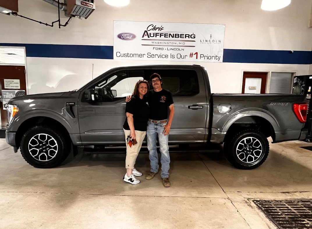 AuffenbergWash's tweet photo. Congrats to Landon Talbot, who purchased this 2022 Ford F-150 from Brian Francis! Enjoy your new Truck! https://t.co/ok9V4Pa4az