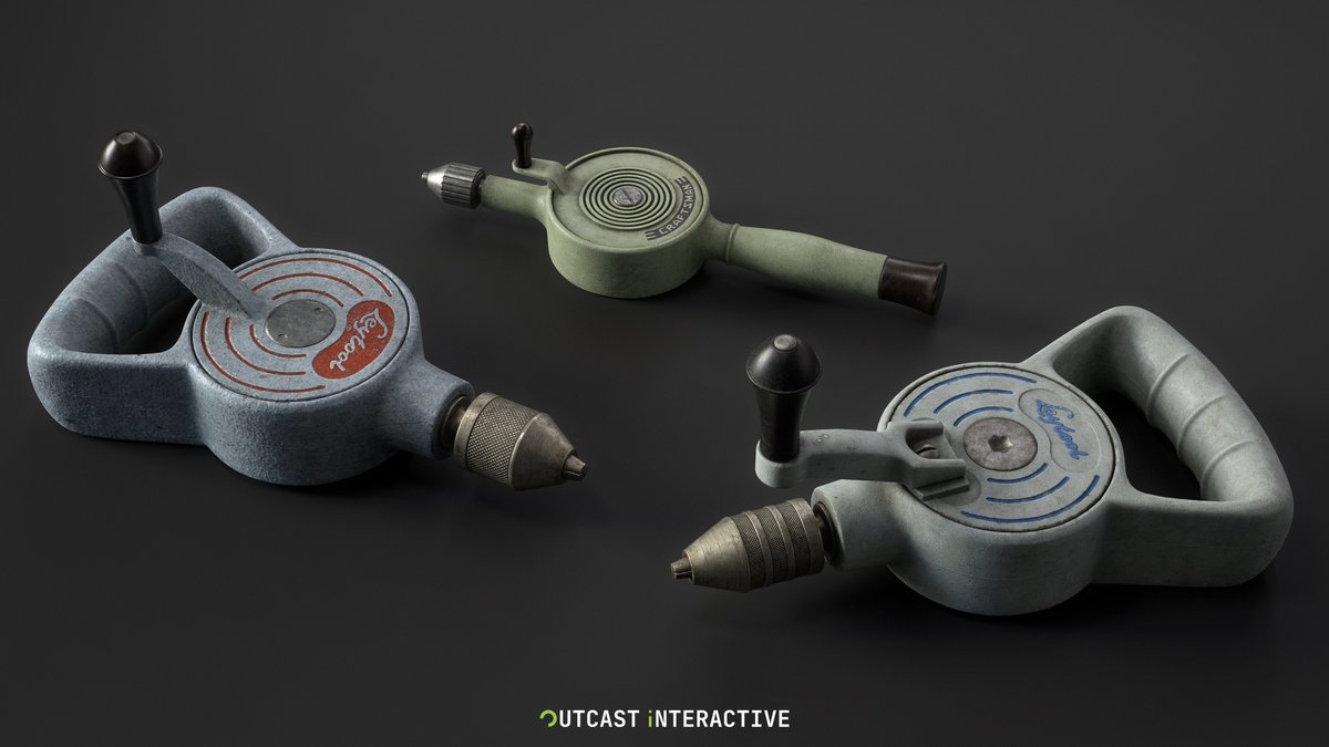 Outcastint's tweet photo. Before modern machines, there was pure craftsmanship.

That’s the feeling we wanted to capture with our latest hand drill set, built to twist through rough workflows, drill down into realism, and bring handcrafted character into every environment.

A simple tool! but one that really turns the scene around.

Perfect for:
🎮 Game development
🏞 Environment art
🎬 Cinematics
🧑‍💻 Real-time projects

Available now on:

• Fab Marketplace: https://t.co/qxXLdW8F6u

• Gumroad: https://t.co/WS3ho2TGp1

Checkout our Artstation aswell: https://t.co/uVjEK5frDL 

We’re crafting more environments and assets behind the scenes,
keep your eyes turning!

#assetstore #gameassets #3dassets #gamedev #environmentart #drills #indiedev #3dart #gameart #propart #madewithsubstance #b3d #artstationhq #unrealengine #texturing #blender3d