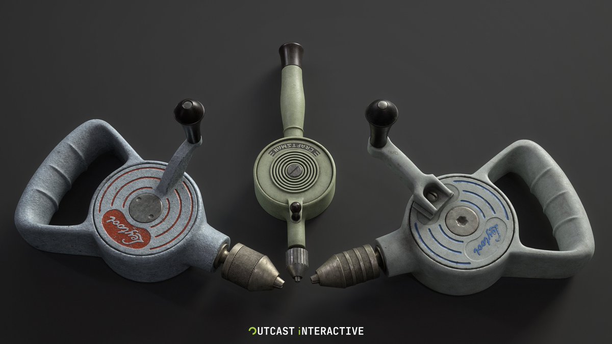 Outcastint's tweet photo. Before modern machines, there was pure craftsmanship.

That’s the feeling we wanted to capture with our latest hand drill set, built to twist through rough workflows, drill down into realism, and bring handcrafted character into every environment.

A simple tool! but one that really turns the scene around.

Perfect for:
🎮 Game development
🏞 Environment art
🎬 Cinematics
🧑‍💻 Real-time projects

Available now on:

• Fab Marketplace: https://t.co/qxXLdW8F6u

• Gumroad: https://t.co/WS3ho2TGp1

Checkout our Artstation aswell: https://t.co/uVjEK5frDL 

We’re crafting more environments and assets behind the scenes,
keep your eyes turning!

#assetstore #gameassets #3dassets #gamedev #environmentart #drills #indiedev #3dart #gameart #propart #madewithsubstance #b3d #artstationhq #unrealengine #texturing #blender3d
