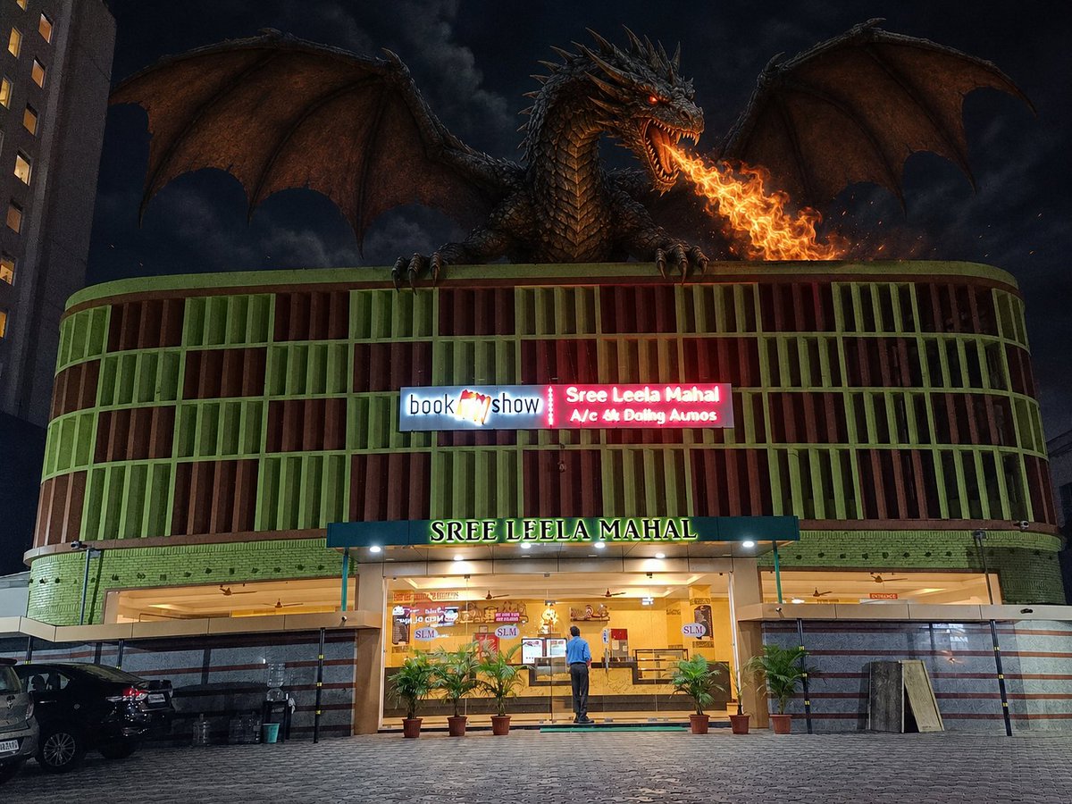 VizagNTRfc's tweet photo. Sree Leela Mahal is ready 💥🌋

#APOCALYPSE 🔥 
6:30PM Fanshow filling fast 💥 
Grab your tickets now 🐉

Contact for tickets 🎟️ 🤩
Prakash : 9963441770
Bhargav : 9581649274

#NTRNeel #Oosaravelli4K https://t.co/p3xprbqhR9