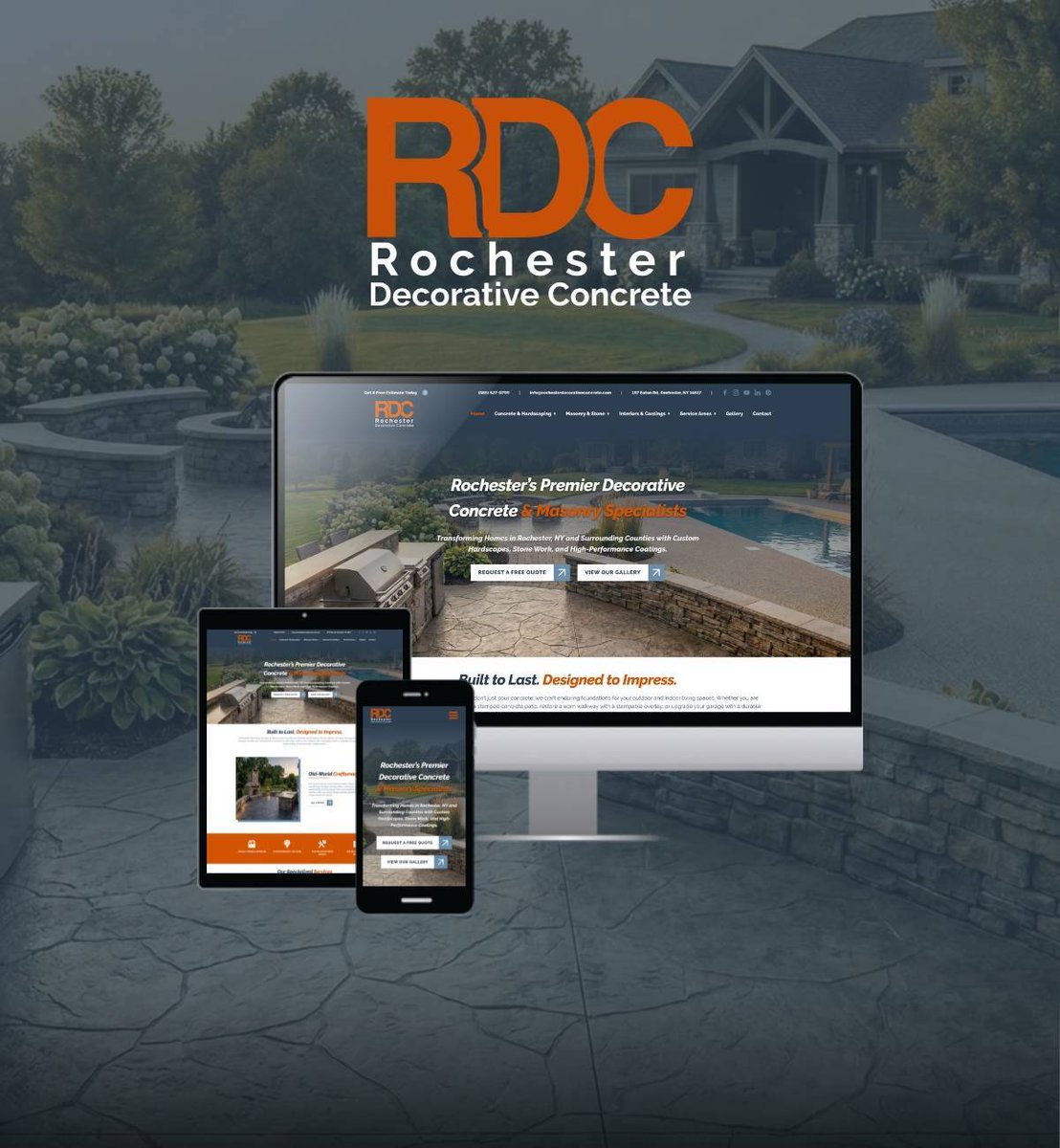 ScriptableSLLC's tweet photo. Let’s be honest: Concrete usually sounds about as exciting as watching paint dry. 🎨 But at Rochester Decorative Concrete, it’s basically art you can walk on. And they needed a digital home that proved it. 📱 https://t.co/6i0N5BdIeL