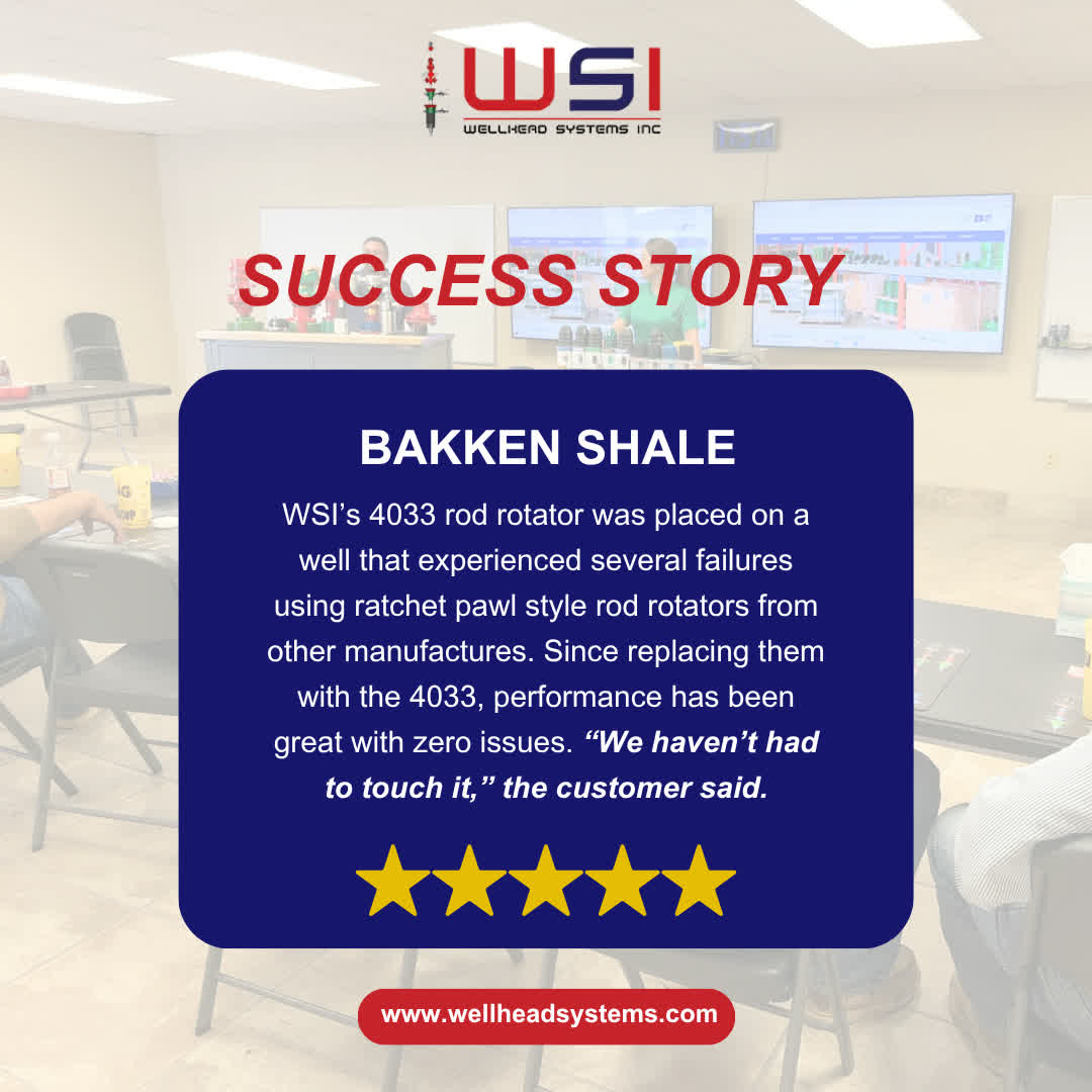 WellheadSystems's tweet photo. When performance fails, reliability becomes everything.

In the Bakken Shale, operators faced repeated issues with traditional rod rotators until ... https://t.co/JR2Dt5sW1B

#OilAndGas #WellheadSystems #EnergyIndustry #IndustrialSolutions #OilfieldEquipment #ProductionEfficiency https://t.co/pHBT9zUSGJ