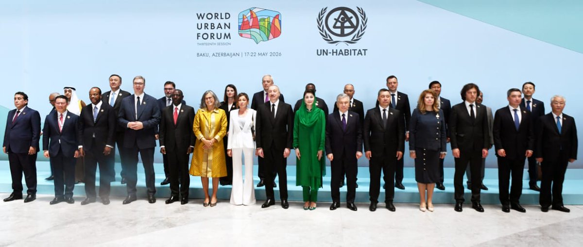 EswatiniGovern1's tweet photo. His Majesty King Mswati III has challenged members of the United Nations to commit to solutions that put people at the centre of urban development. 
#HousingTheWorld 
#Baku2026 https://t.co/V9w5NVIXN6