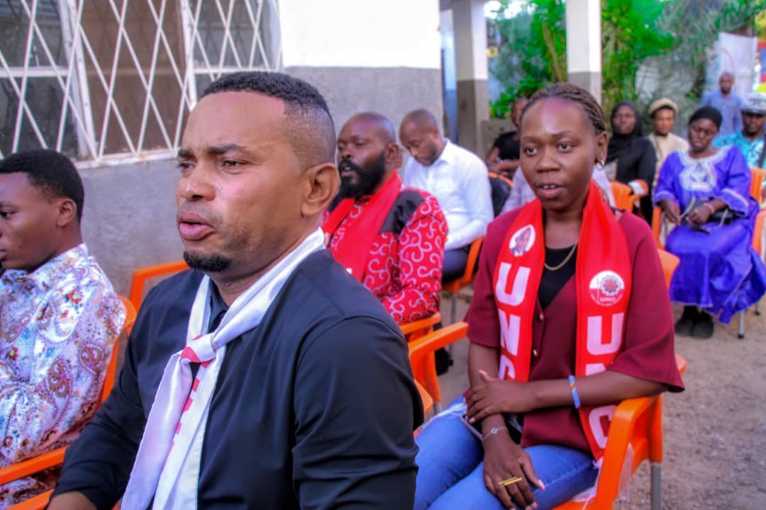 VeronKoya's tweet photo. Actualités FNJ:  En séjour privé à Lubumbashi, le Président de la FNJ @yvesnswal a pris part à la réunion de la jeunesse du Haut-Katanga. Il a insisté sur l’unité au sein du parti et la mobilisation générale pour soutenir la vision du PN @VitalKamerhe1 https://t.co/SHaxImqJrE