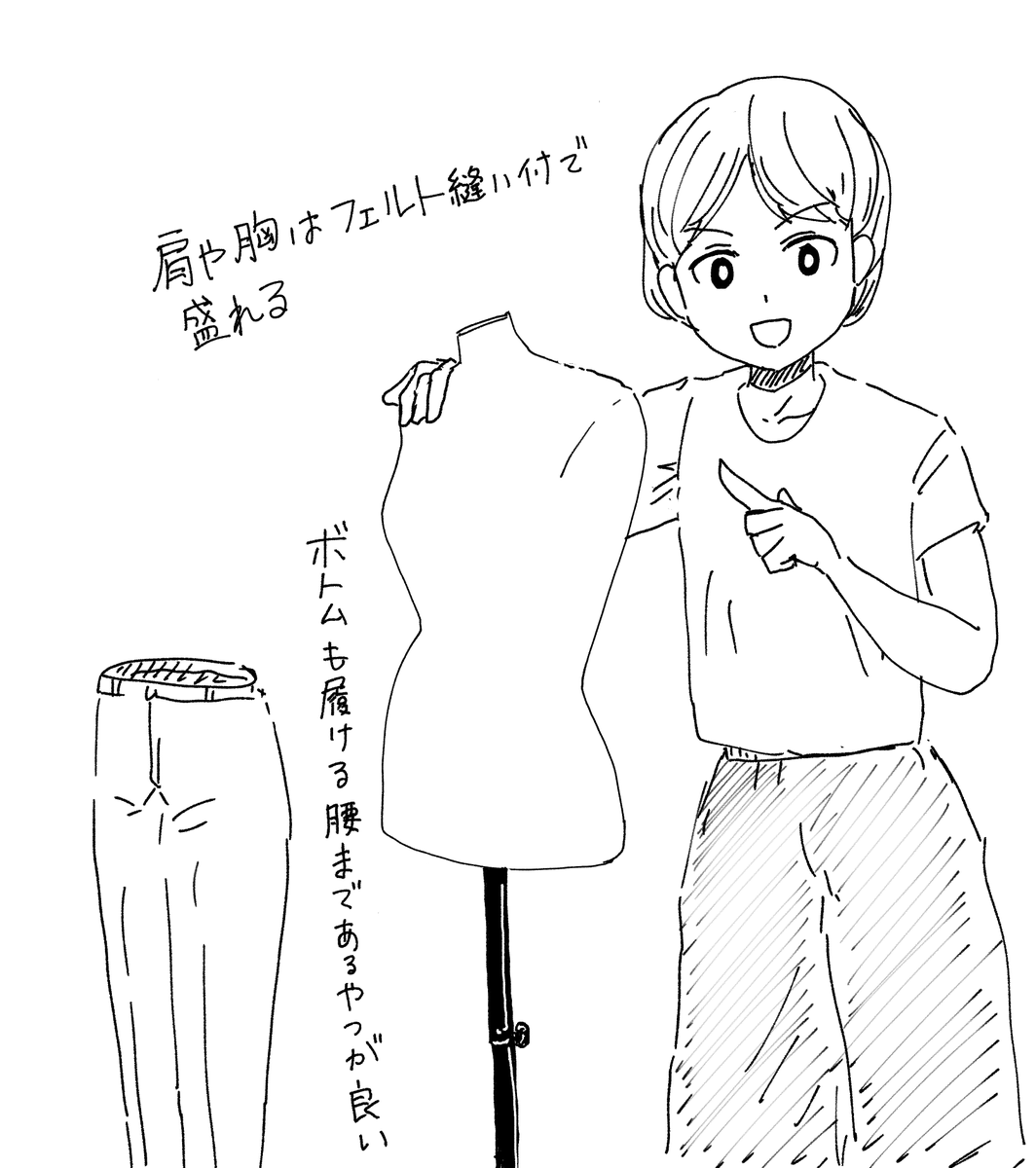 資料なしでは描けない問題、私の場合、全くその通りでして、毎回あおり構図フリーレンを量産してしまっています。見たらかけるだろうと少しでも作業時短を図るべく、うちにもやっとトルソーを導入しました。 