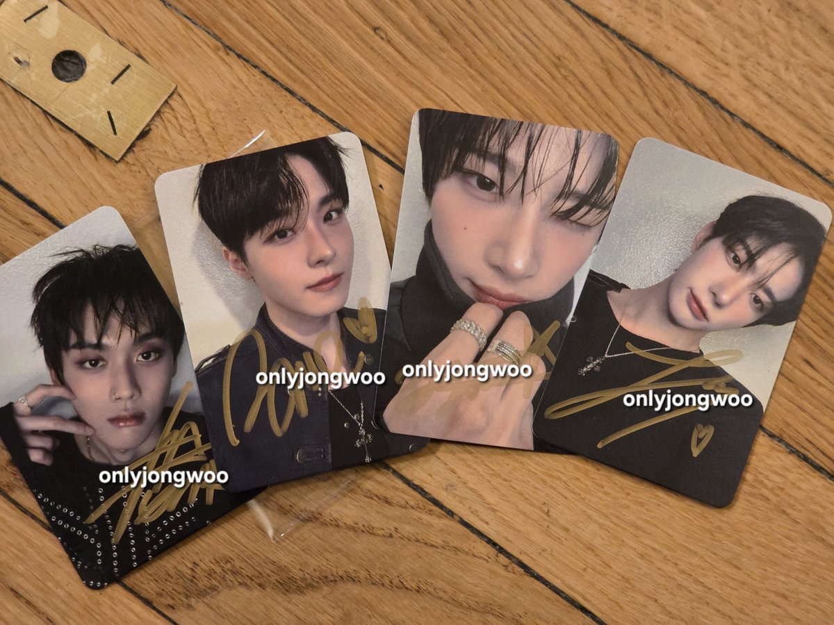 onlyjongwoo's tweet photo. and here they are, i should have let yedam to sign with the black 🥲 https://t.co/ehtvvOuIA5