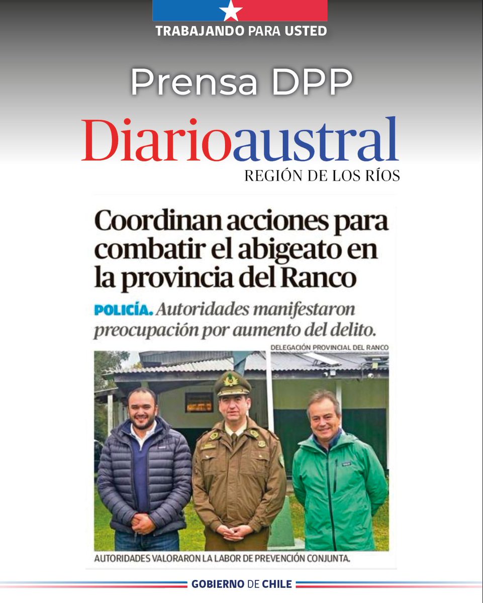 Delegación Presidencial Provincial del Ranco tweet media